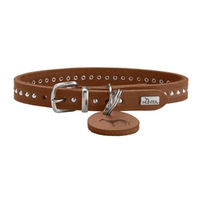 Produktbild von Hunter Hundehalsband Aalborg Style aus Leder in Braun Größe XS