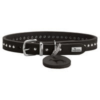 Produktbild von Hunter Hundehalsband Aalborg Style aus Leder Schwarz XS