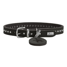 Hunter Hundehalsband Aalborg Style aus Leder Schwarz XS – Bild 1 von 6