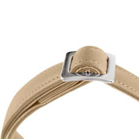 Produktbild von Hunter Hundehalsband Amalfi Alu-Strong Beige Kunstleder Größe L