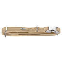 Produktbild von Hunter Hundehalsband Amalfi Alu-Strong Beige Kunstleder Größe XL