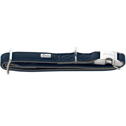 Hunter Hundehalsband Amalfi Alu-Strong Marineblau Kunstleder Größe L – Bild 1 von 5