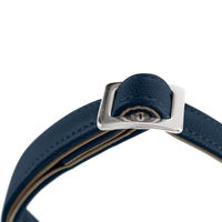 Produktbild von Hunter Hundehalsband Amalfi Alu-Strong Vegan Kunstleder Marineblau Größe XL