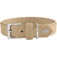 Produktbild von Hunter Hundehalsband Amalfi beige veganes Kunstleder Größe L 60 cm