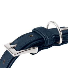 Hunter Hundehalsband Amalfi Vegan Kunstleder Marineblau Größe S-M - 50 cm – Bild 1 von 3
