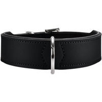 Produktbild von Hunter Hundehalsband Basic aus Leder Schwarz Größe M
