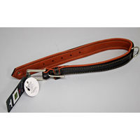Produktbild von HUNTER Hundehalsband Canadian Up aus Leder Schwarz/Cognac Größe M-L (60 cm)