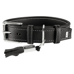 Produktbild von Hunter Hundehalsband Cannes aus Leder schwarz 50 cm x 2,8 cm