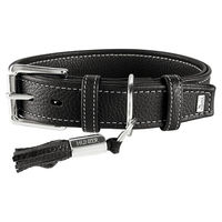 Produktbild von Hunter Hundehalsband Cannes aus Leder schwarz 50 cm x 2,8 cm