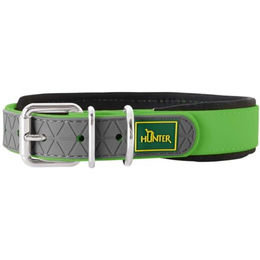 Hunter Hundehalsband Convenience Comfort aus Nylon in Grün XL wasserabweisend 65 cm – Bild 1 von 2