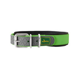 Hunter Hundehalsband Convenience Comfort Grün aus Nylon mit Neopren-Polsterung 35 cm - 35 cm – Bild 1 von 5