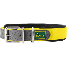 Hunter Hundehalsband Convenience Comfort Neongelb mit Neopren-Polsterung Größe M-L 55 cm – Bild 1 von 3