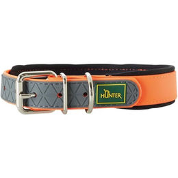 Hunter Hundehalsband Convenience Comfort Orange mit Neopren-Polsterung Größe M-L 55 cm – Bild 1 von 5