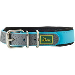 Hunter Hundehalsband Convenience Comfort V2 Türkis mit Neopren-Polsterung Größe 55 cm - 1 Stk. – Bild 1 von 3
