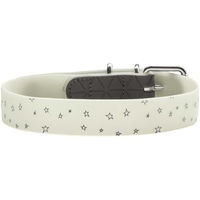 Produktbild von Hunter Hundehalsband Convenience Reflect Glow Weiß mit reflektierenden Sternen Größe L - 60 cm