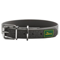 Produktbild von Hunter Hundehalsband Convenience Reflect grau mit reflektierenden Sternen aus Nylon wasserabweisend - 1 Stk.