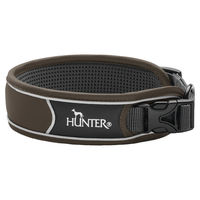 Produktbild von Hunter Hundehalsband Divo aus Nylon braun grau Größe XL Breite 5,5 cm