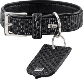 Hunter Hundehalsband Hella Reflect Reflektierend Schwarz S-M mit Netzgewebe – Bild 1 von 1