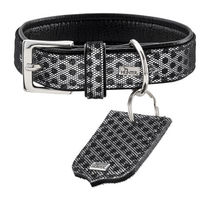 Produktbild von Hunter Hundehalsband Hella Reflect Schwarz Reflektierend aus Nylon Größe XS