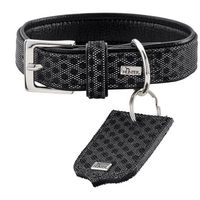 Produktbild von Hunter Hundehalsband Hella Reflect Schwarz Reflektierend Nylon Größe XS
