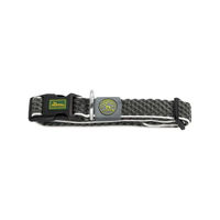 Produktbild von Hunter Hundehalsband Hilo Vario Basic Anthrazit Grau M-L mit atmungsaktivem 3D-Mesh-Material und Reflektierung
