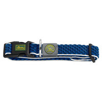 Produktbild von Hunter Hundehalsband Hilo Vario Basic blau Größe M aus atmungsaktivem 3D-Mesh-Material