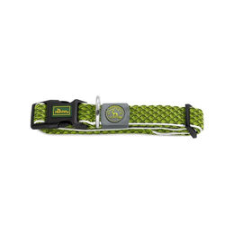 Produktbild von Hunter Hundehalsband Hilo Vario Basic Limette Größe M-L atmungsaktiv und reflektierend