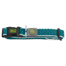 Hunter Hundehalsband Hilo Vario Basic türkis Größe M-L atmungsaktiv und reflektierend – Bild 1 von 4