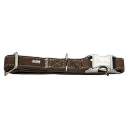 Hunter Hundehalsband Hunting Alu-Strong aus Leder braun Größe L 55 cm – Bild 1 von 3