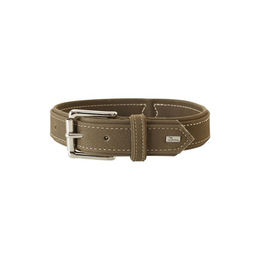 Hunter Hundehalsband Hunting aus Leder in Oliv, Größe M, 55 cm – Bild 1 von 3