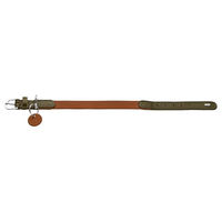 Produktbild von Hunter Hundehalsband Lemvig aus Leder in Cognac/Oliv Größe S 40 cm