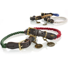 Hunter Hundehalsband List Dunkelblau Tau-Design 38-46cm – Bild 1 von 2