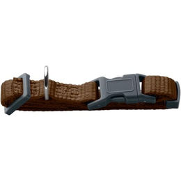 Hunter Hundehalsband London Vario Basic braun Größe M aus Polyester wasserabweisend – Bild 1 von 3