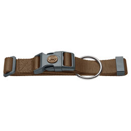 Hunter Hundehalsband London Vario Plus braun Größe L aus Polyester wasserabweisend – Bild 1 von 5