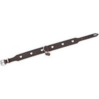 Produktbild von Hunter Hundehalsband Love aus Leder braun/schwarz Größe S