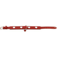 Produktbild von Hunter Hundehalsband Love aus Leder rot schwarz Größe L