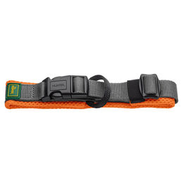 Produktbild von Hunter Hundehalsband Maldon orange grau aus Polyester Größe L Breite 2,5 cm