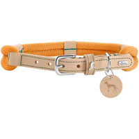 Produktbild von Hunter Hundehalsband Malia aus Tau und Leder in Apricot/Natur Größe S