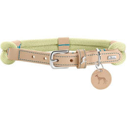 Hunter Hundehalsband Malia aus Tau und Leder in Mint/Natur Größe S - 1 Stk. – Bild 1 von 4
