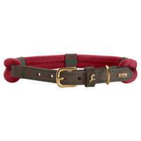 Produktbild von Hunter Hundehalsband Malia aus Tau und Leder weinrot/dunkelbraun Größe 55 - 1 Stk.