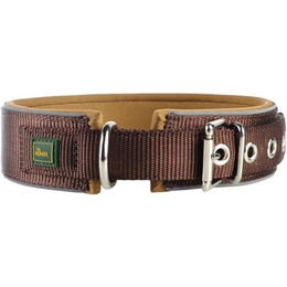 Hunter Hundehalsband Neopren Reflect braun wasserabweisend Größe 50 – Bild 1 von 7