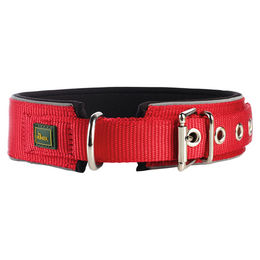 Hunter Hundehalsband Neopren Reflect rot/schwarz – Bild 1 von 3