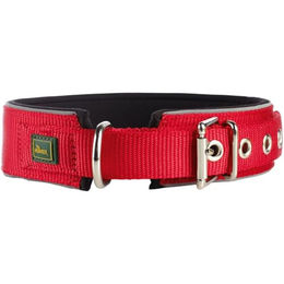 Hunter Hundehalsband Neopren Reflect rot/schwarz XL wasserabweisend und reflektierend – Bild 1 von 3