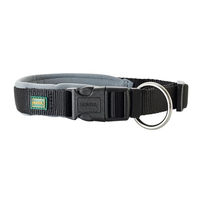Produktbild von Hunter Hundehalsband Neopren Vario Plus Nylon Schwarz Grau XS