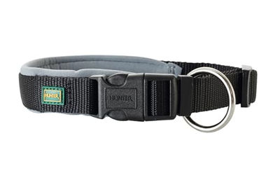 Hunter Hundehalsband Neopren Vario Plus Schwarz Grau Größe S – Bild 1 von 10