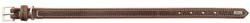 HUNTER Hundehalsband Porto aus pflanzlich gegerbtem Olivenleder dunkelbraun/cognac Größe 55 – Bild 1 von 4
