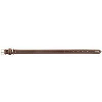 Produktbild von HUNTER Hundehalsband Porto aus pflanzlich gegerbtem Olivenleder dunkelbraun/cognac Größe 55