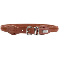 Produktbild von Hunter Hundehalsband Round & Soft Canadian Up aus Leder Braun Größe L