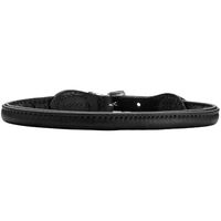 Produktbild von Hunter Hundehalsband Round & Soft Canadian Up aus Leder Schwarz Größe 40