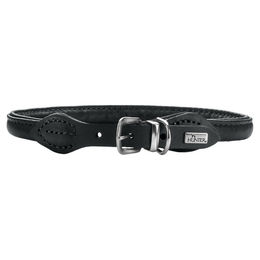 Produktbild von Hunter Hundehalsband Round & Soft Canadian Up aus Leder Schwarz XS